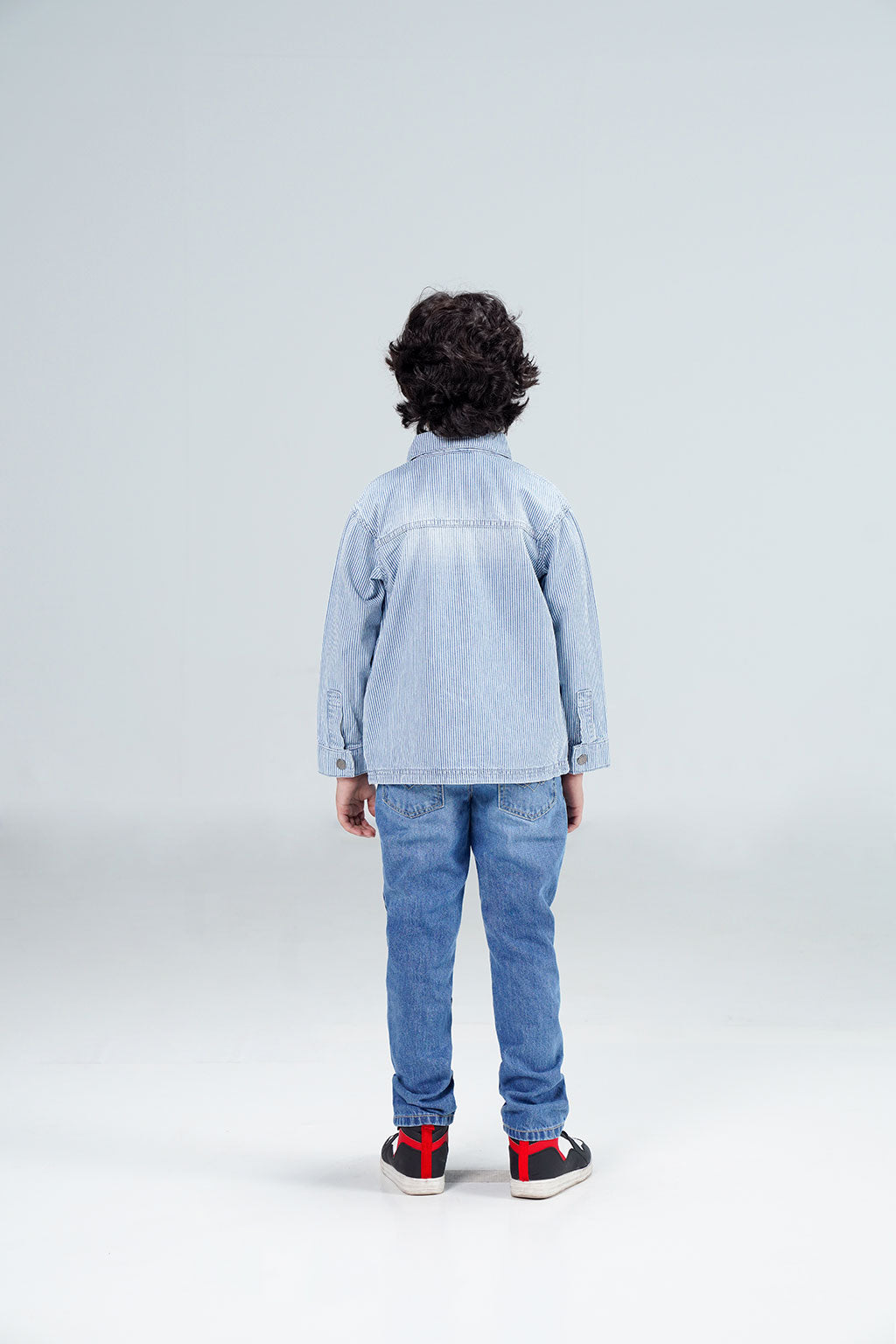 Striped Denim Overshirt