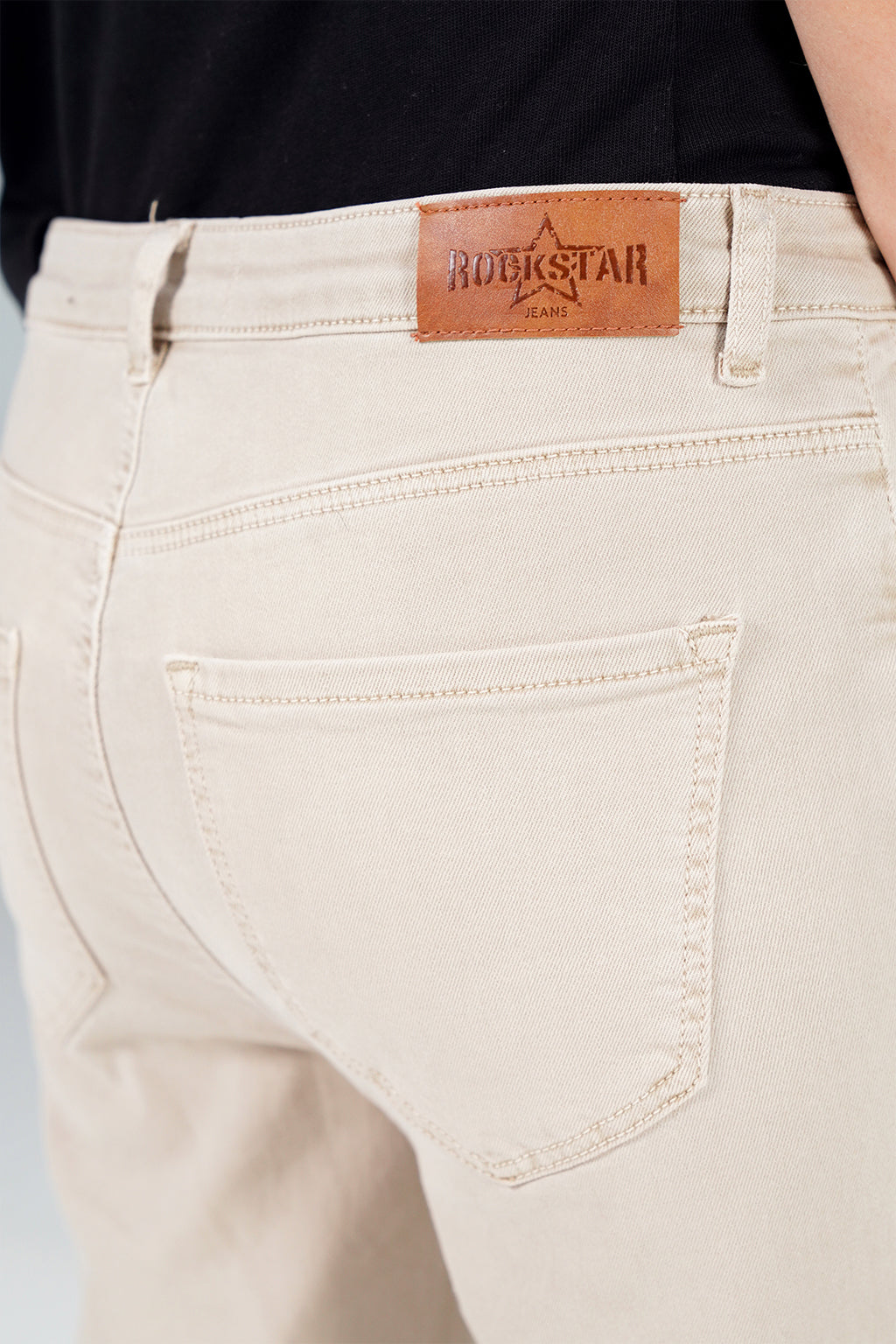 Beige Bootcut Pant