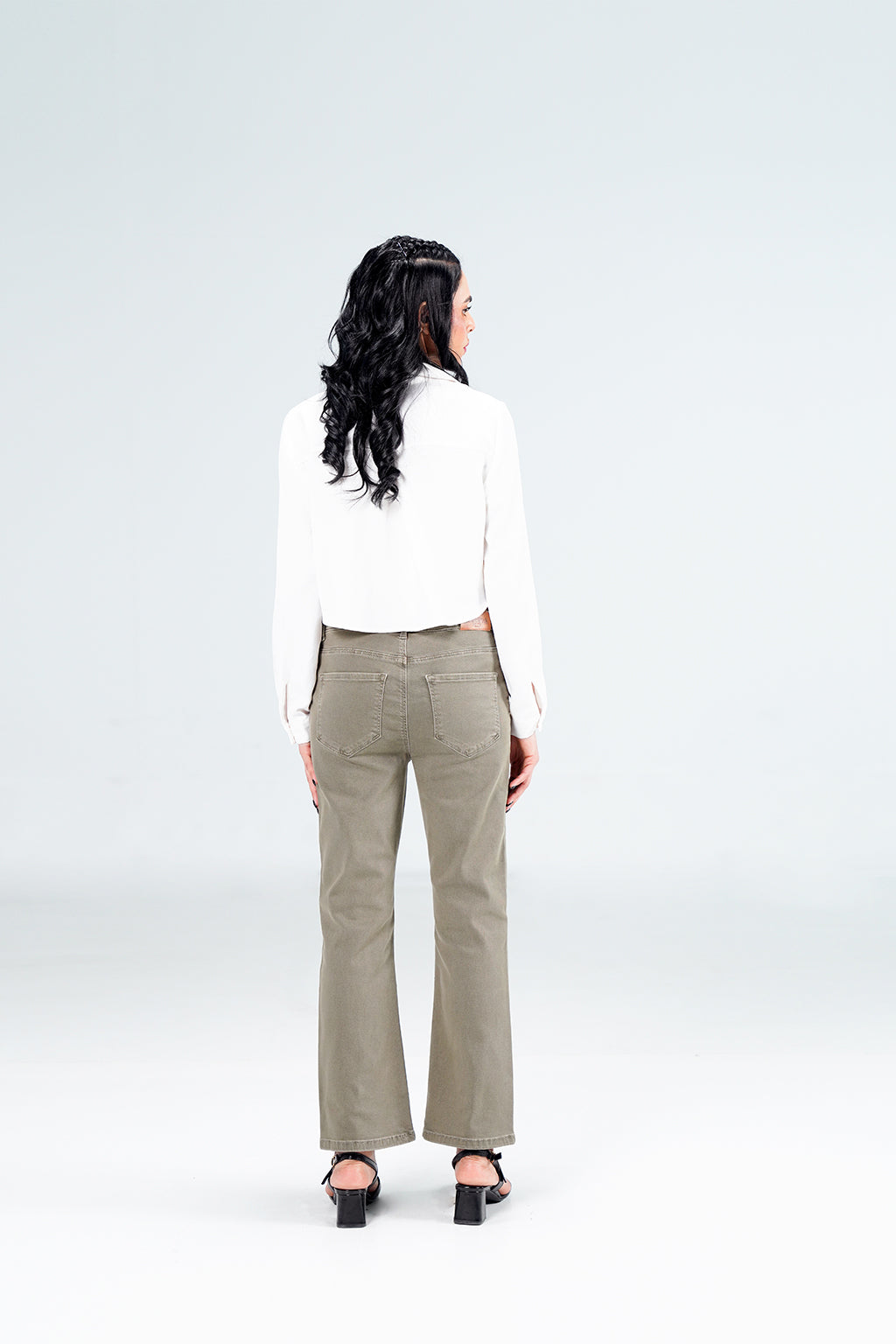 Green Bootcut Pant