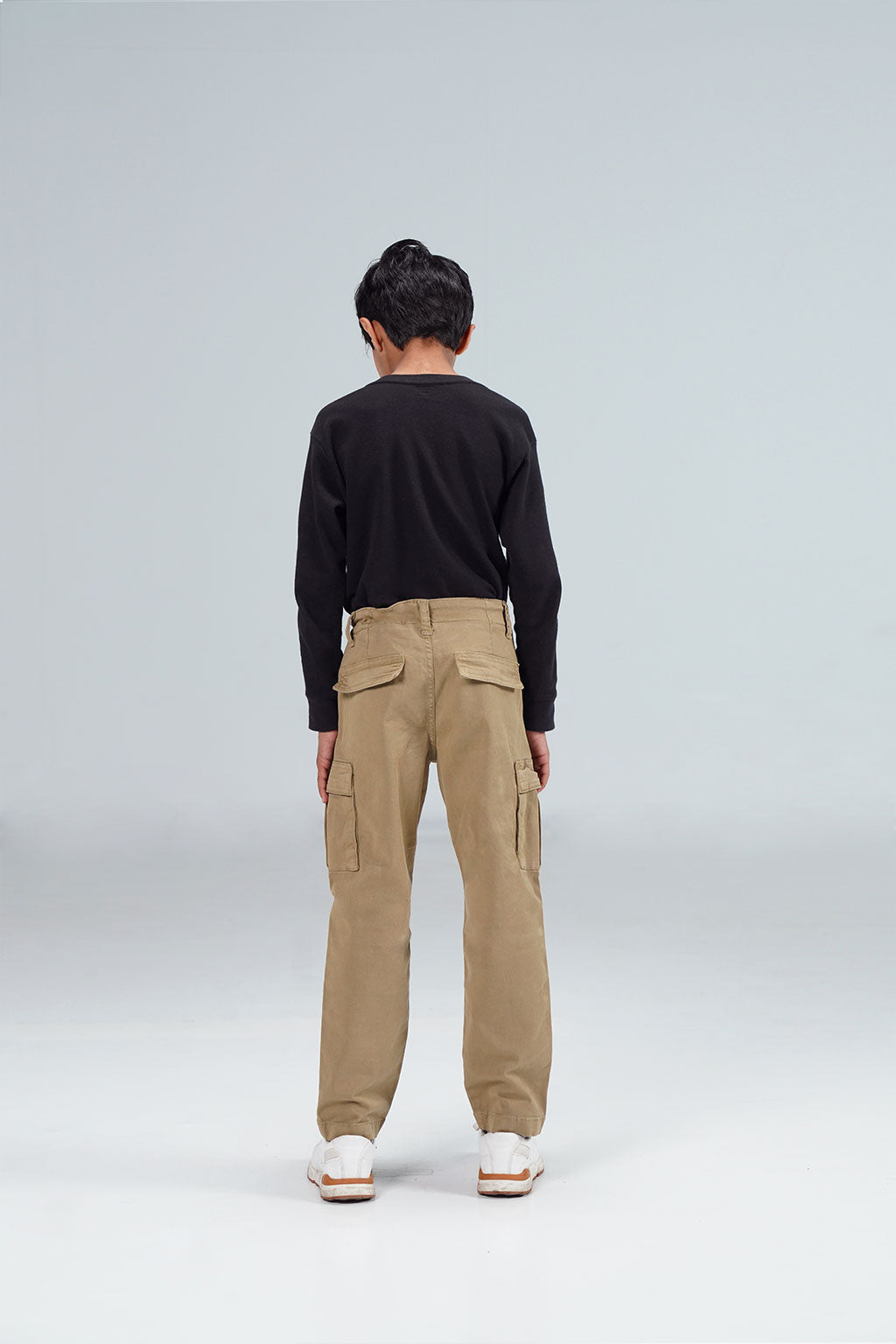 Straight Fit Cargos Brown