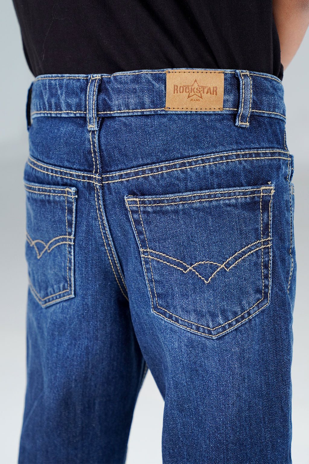 Straight Camokracky Jeans Medium blue