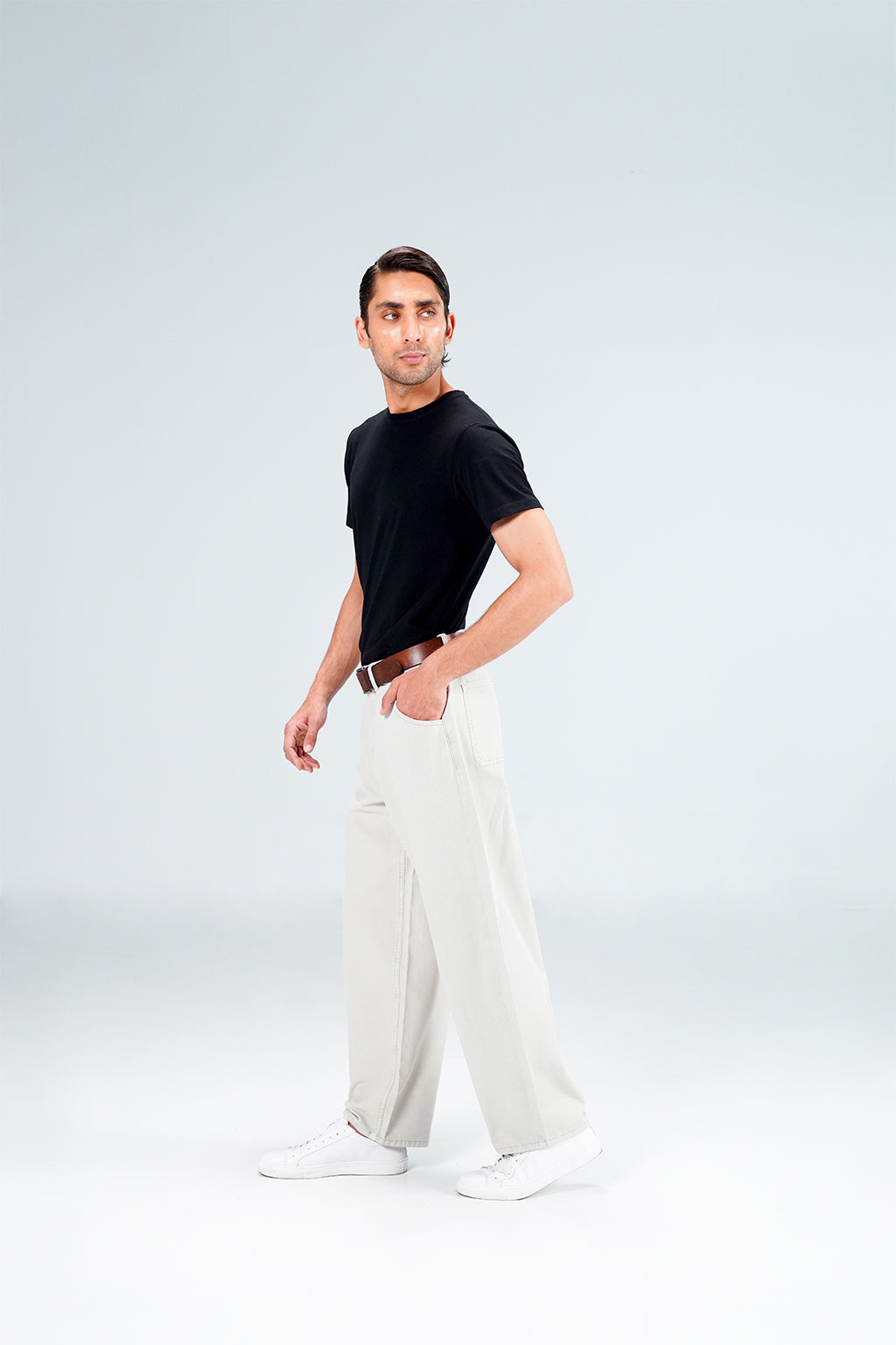 Bamboo Baloon Fit Grey Pant