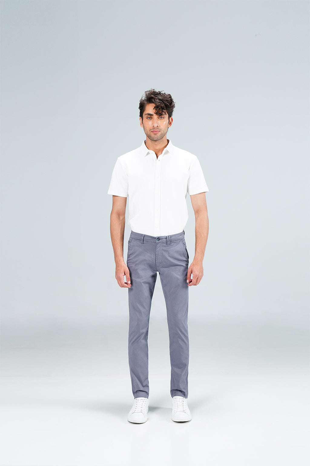 Cropped Leg Chino Grey