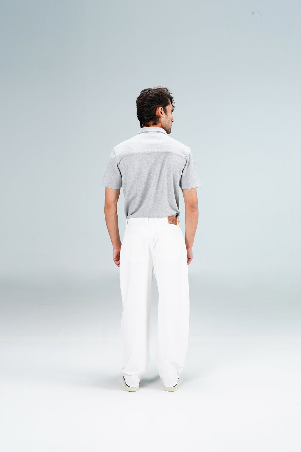 Bamboo Baloon Fit White Pant