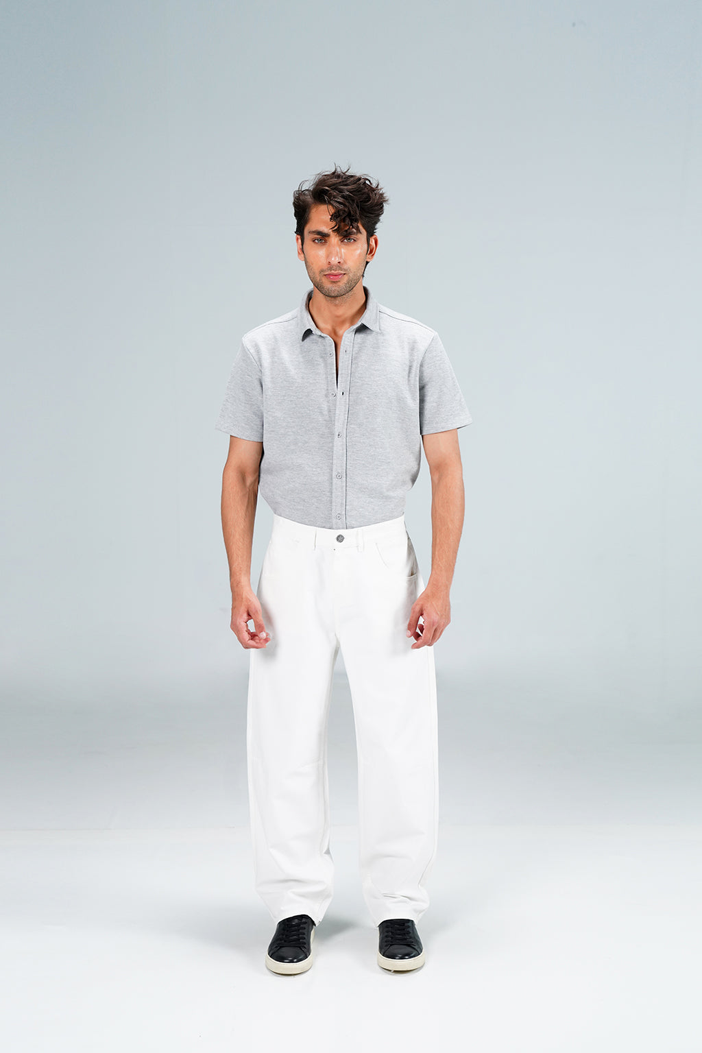 Bamboo Baloon Fit White Pant