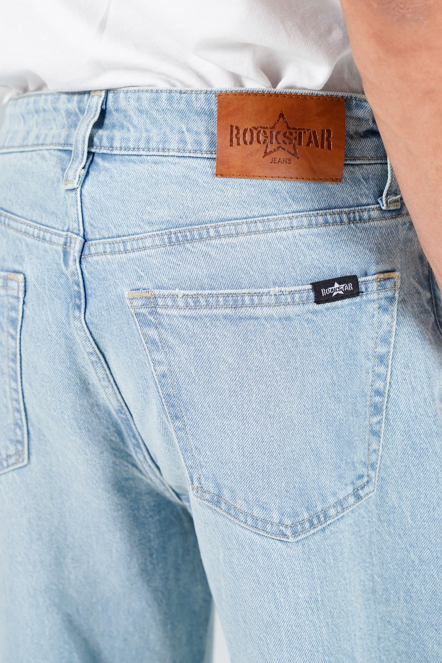 Loose Straight Fit Light Blue shop at Rockstar Jeans