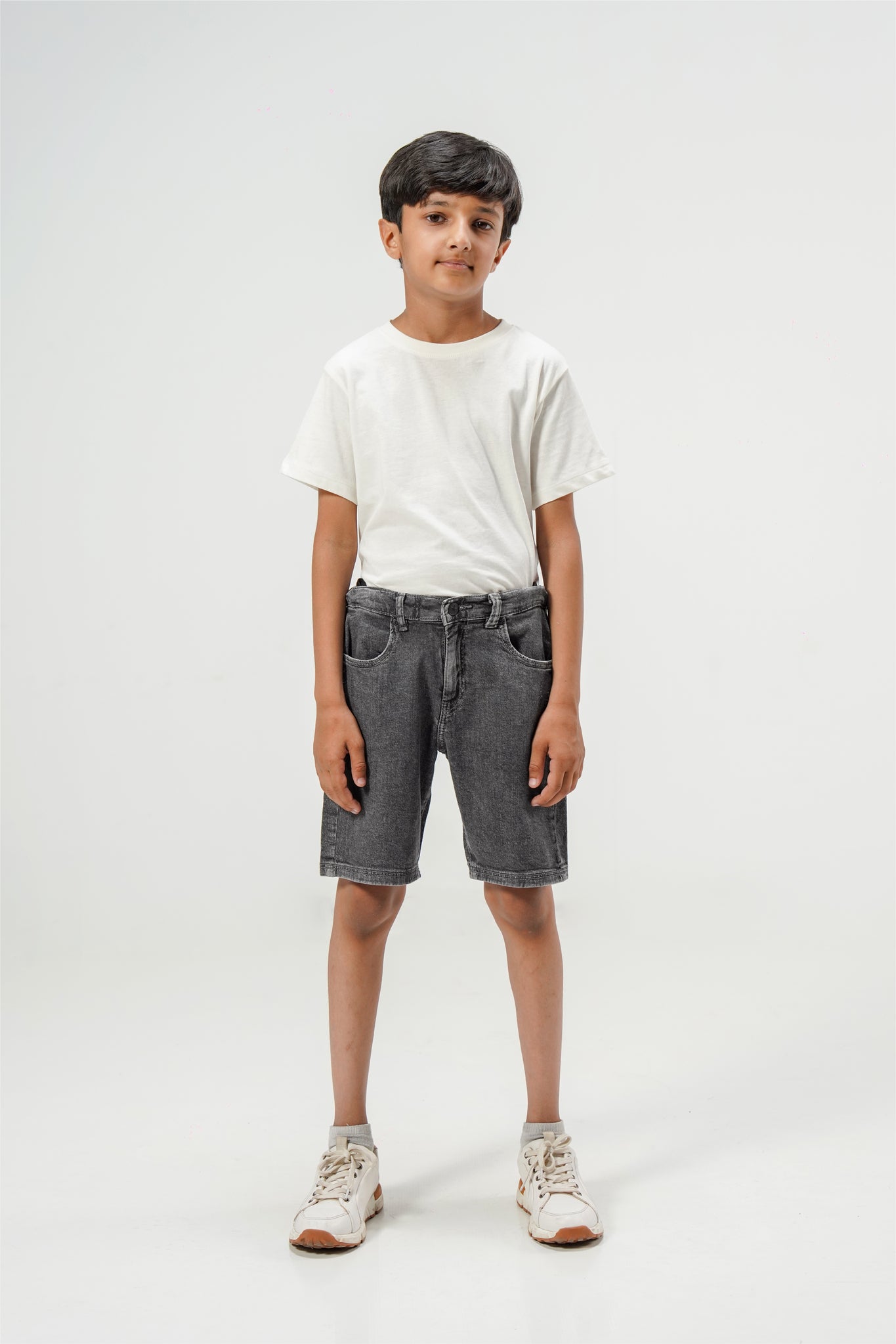 Ultra light Grey Denim Shorts