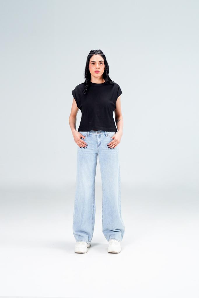 Baggy Wide Leg Light Blue