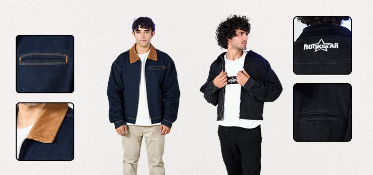 From Casual to Cool: Rockstar's Take on the Iconic Men's Denim Jacket Trend in Pakistan