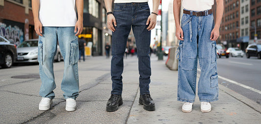 Skinny and baggy jeans by Rockstar