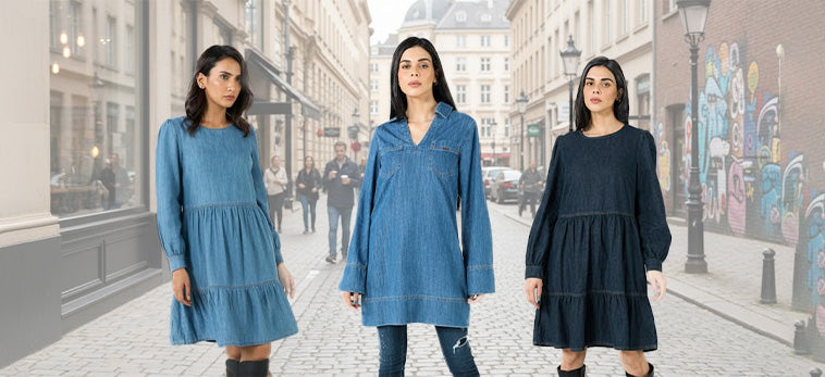 Modern Denim for Women: Jackets, Tops & Everyday Dresses