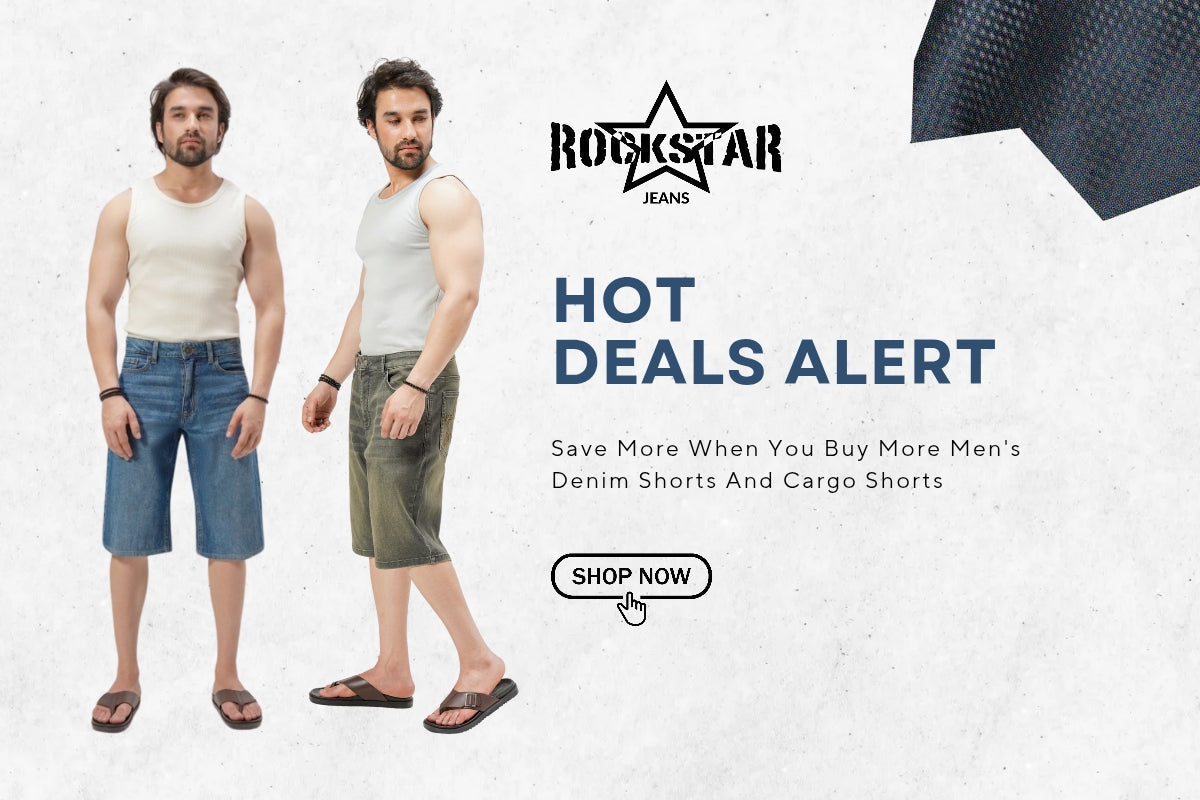 Hot Deals Alert: Save More When You Buy More Men's Denim Shorts and Cargo Shorts