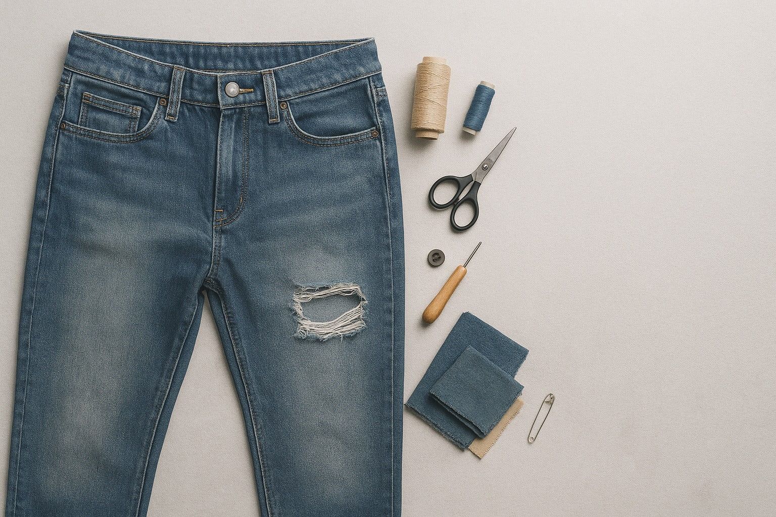 Common Jeans Problems (Runs, Fade, Holes); How to Fix Them at Home