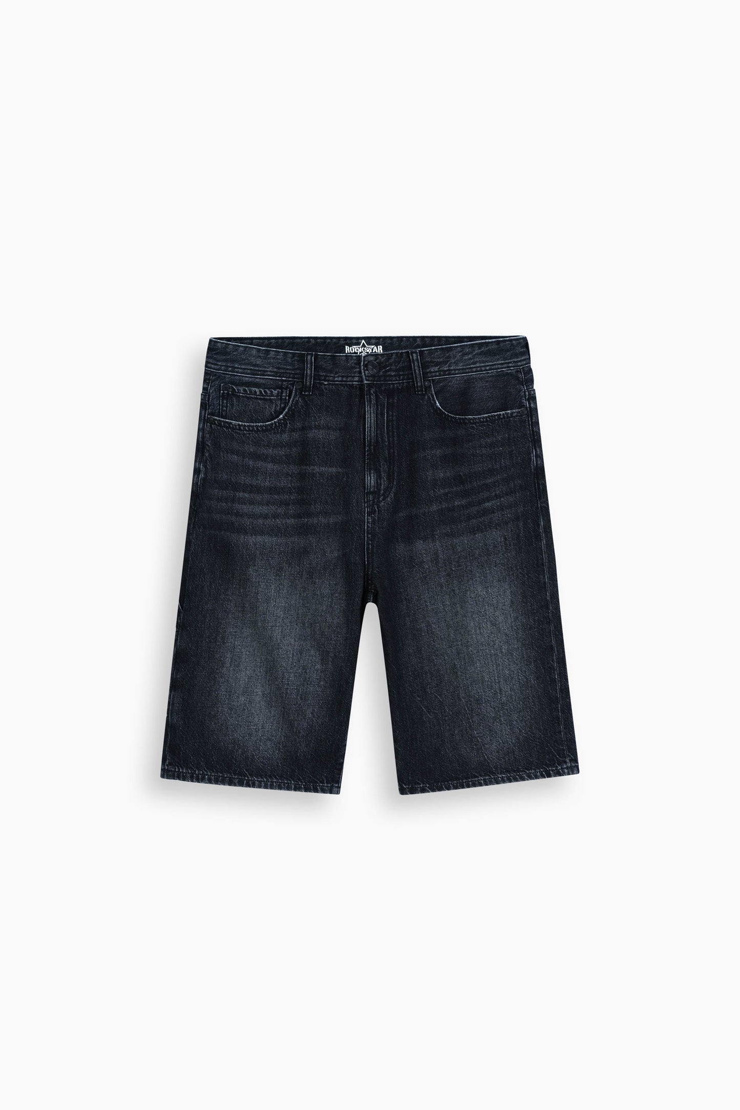 Baggy Denim Carpenter Shorts Black