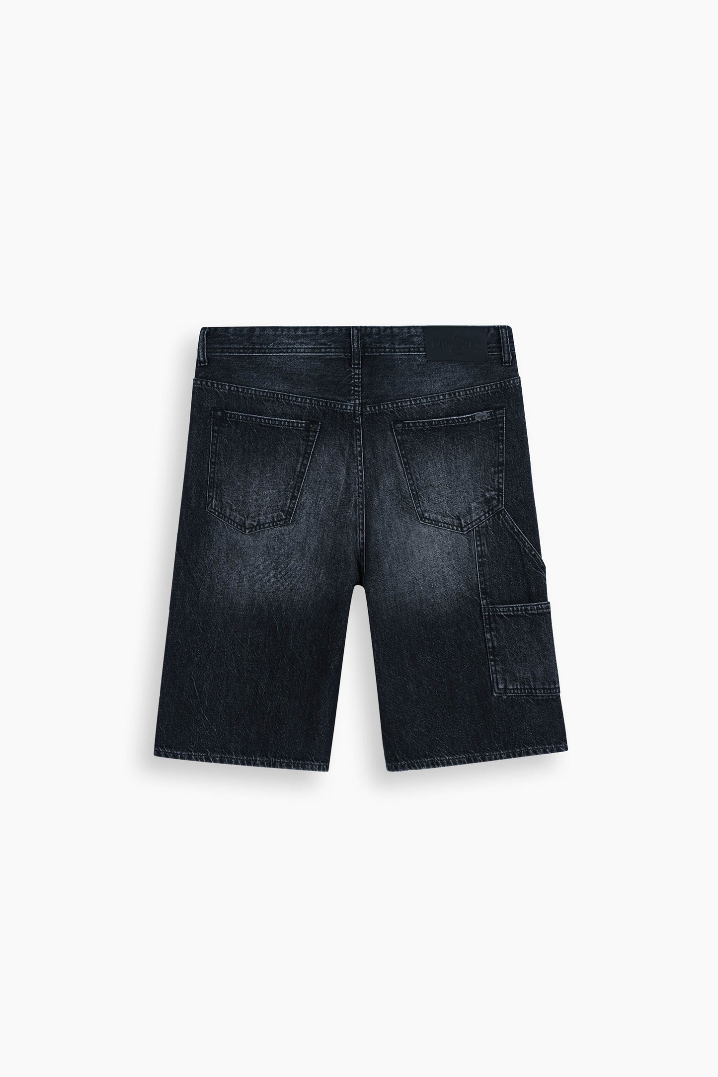 Baggy Denim Carpenter Shorts Black