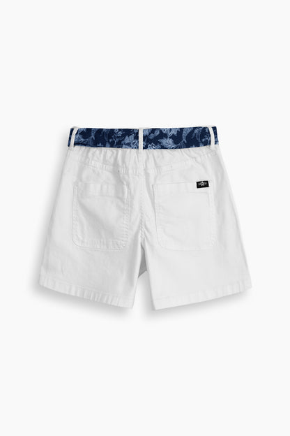 Stretch Patch Pocket Shorts White