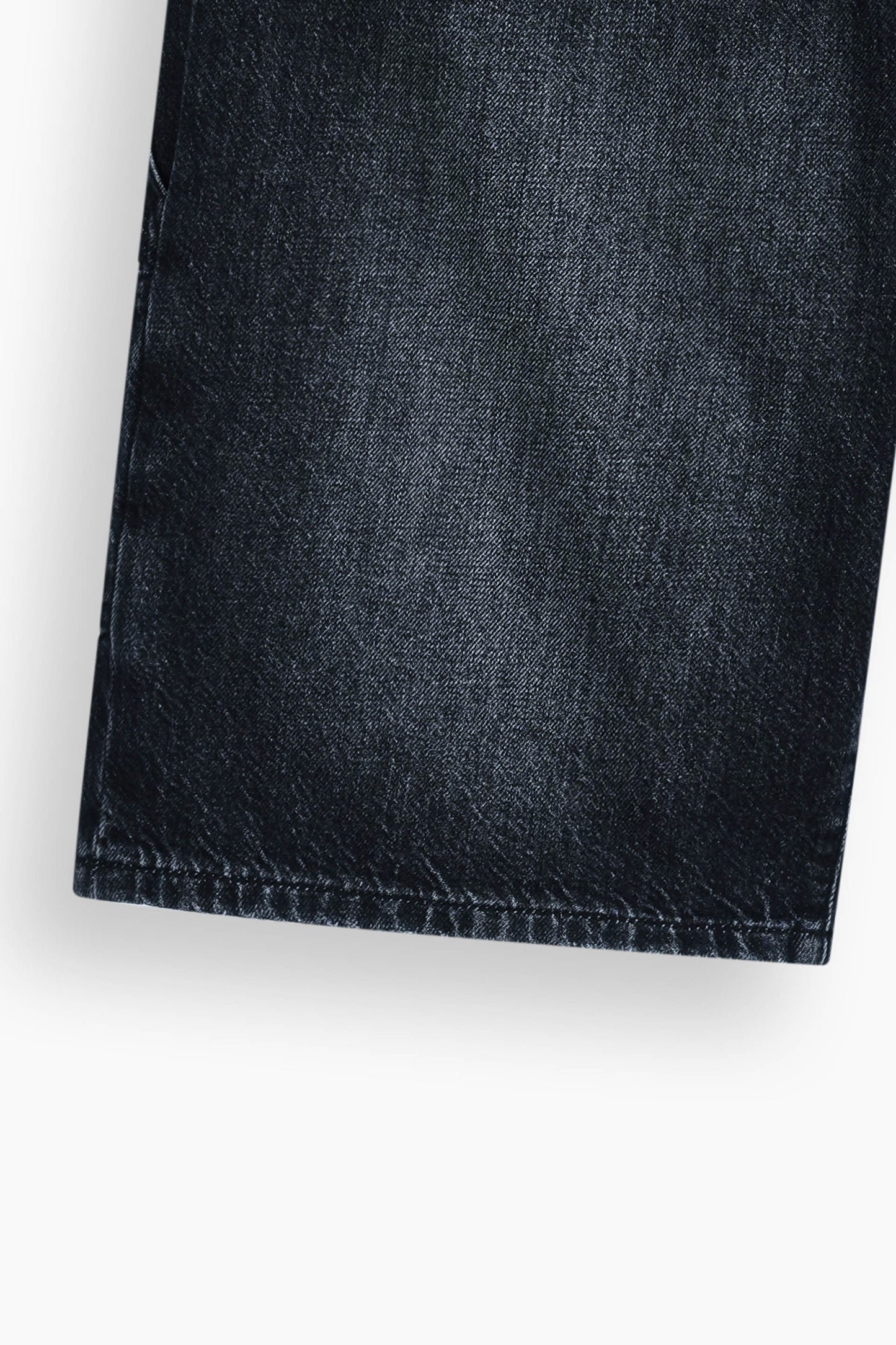 Baggy Denim Carpenter Shorts Black