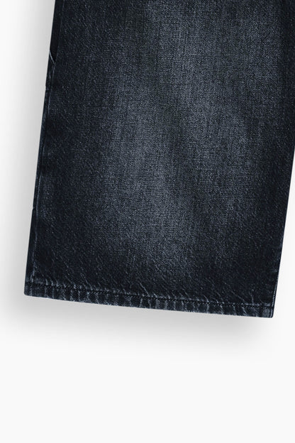 Baggy Denim Carpenter Shorts Black