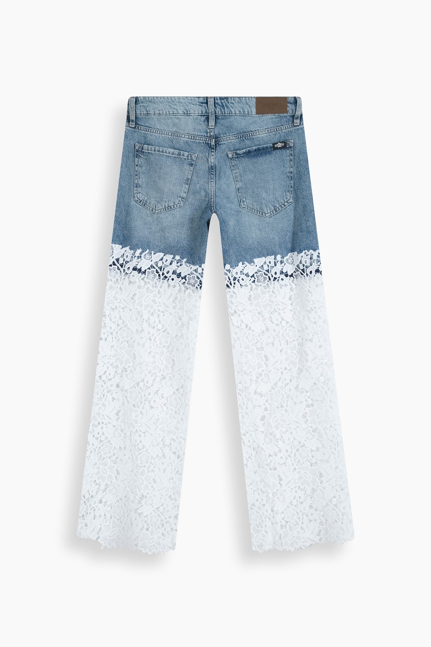 Wide Leg Lace Jeans
