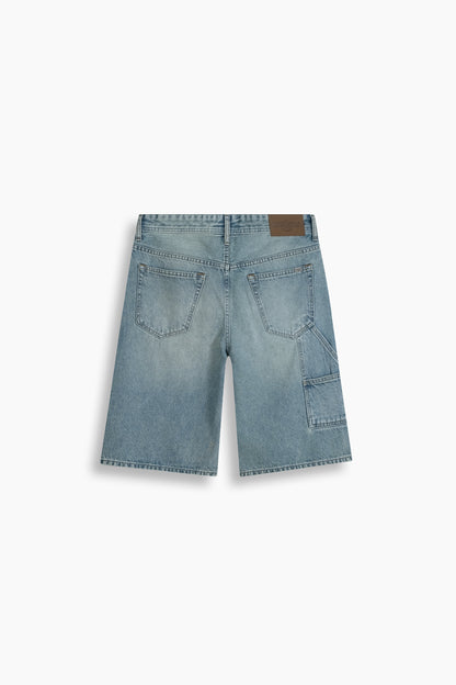 Baggy Denim Carpenter Shorts Tinted