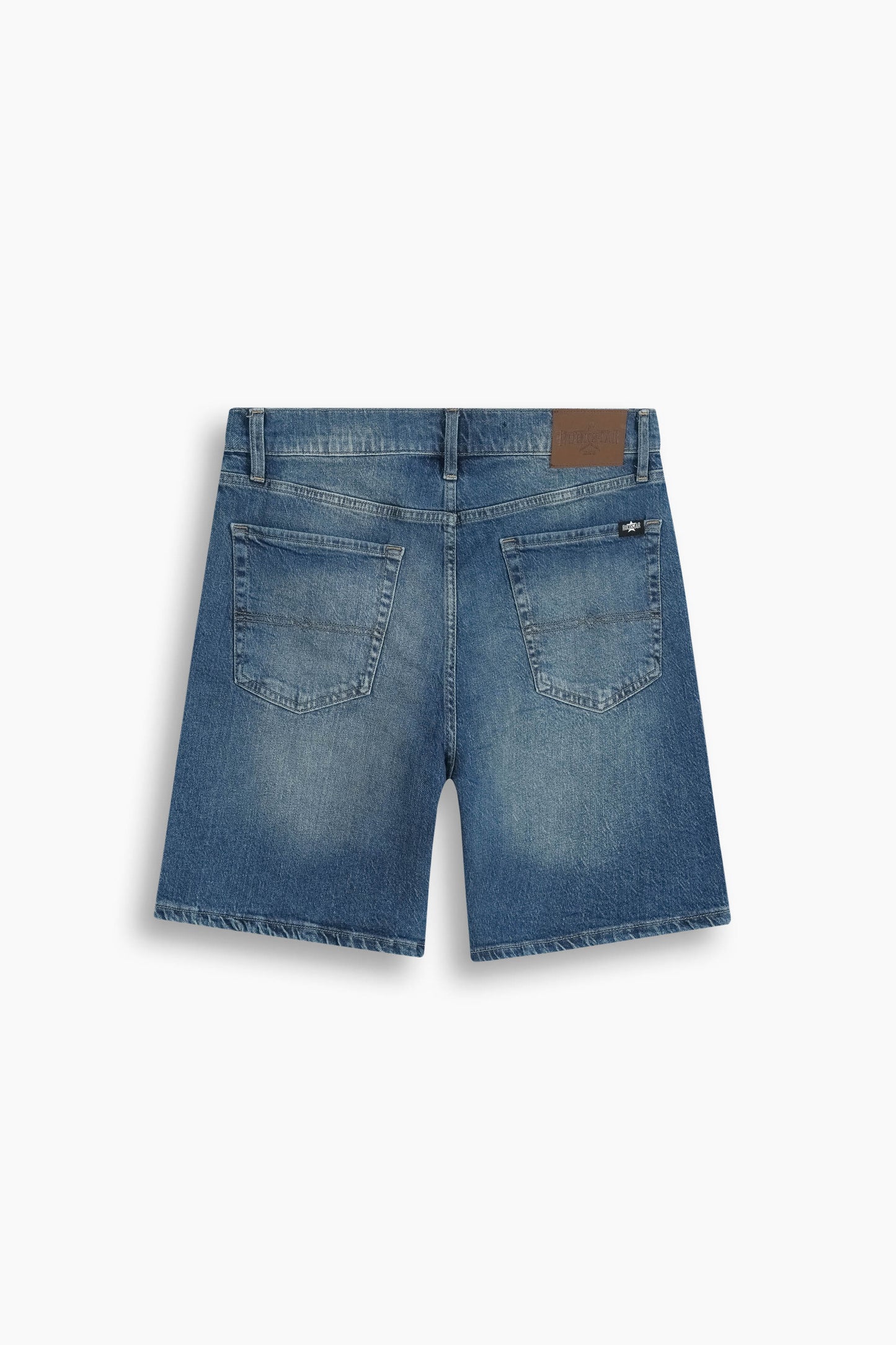 Baggy Fit Denim Short Dark Blue