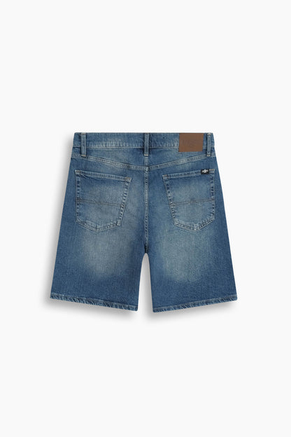 Baggy Fit Denim Short Dark Blue