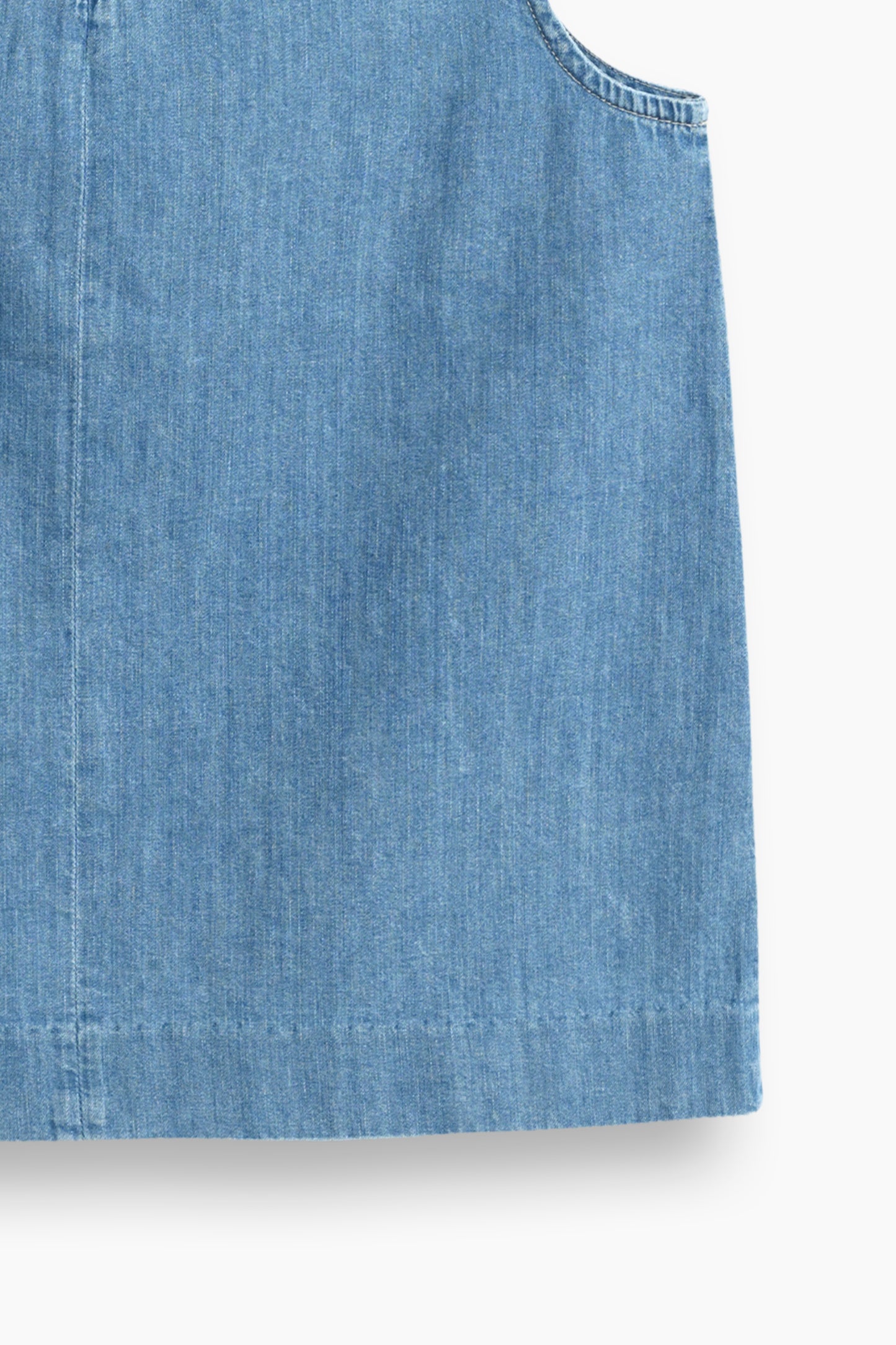 Sleeveless Denim Tank Top  Light Blue