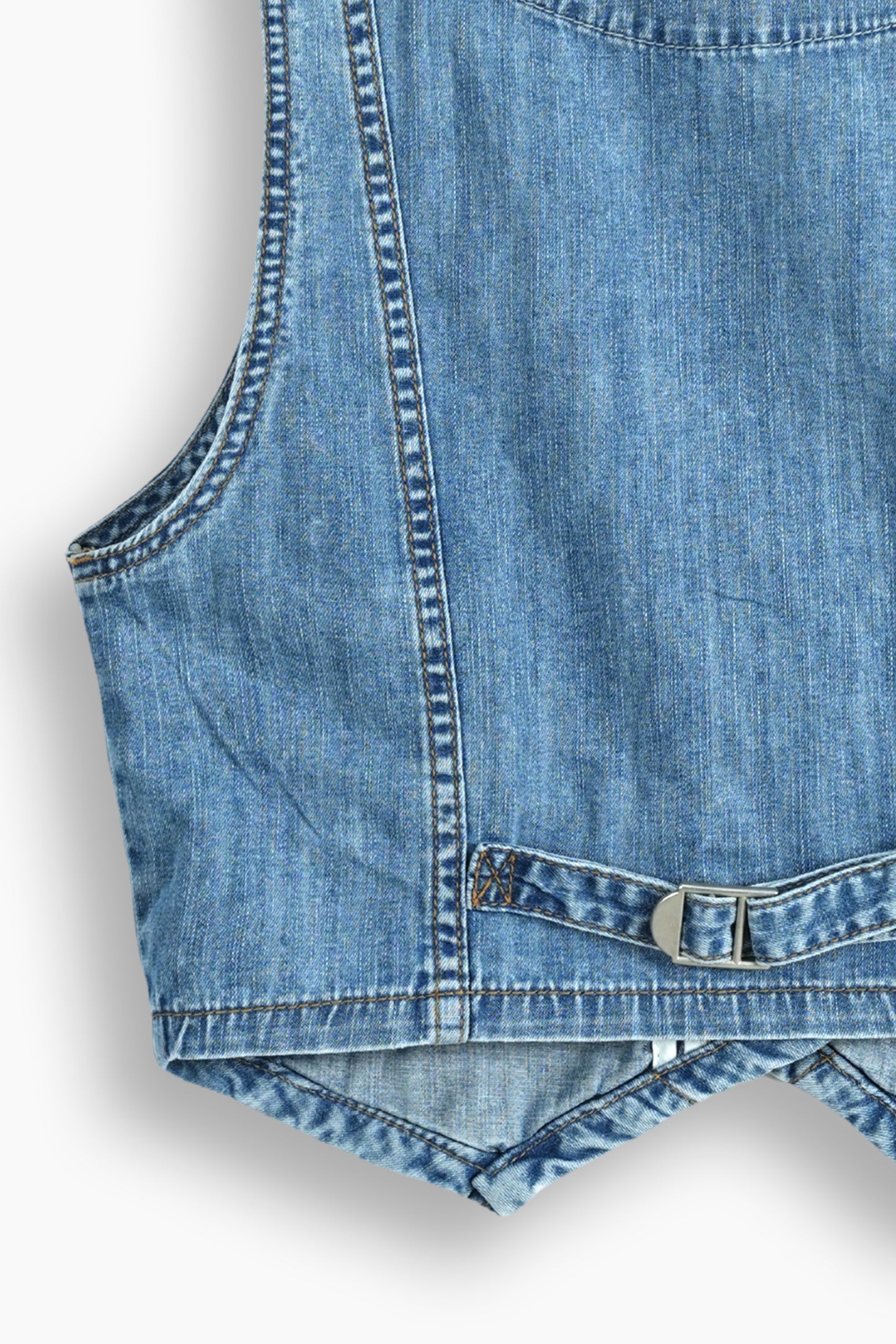 Lightweight Denim Limited Vest  Light Blue