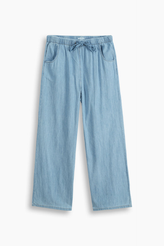 High Rise Wide Leg Trouser Jeans Light Blue