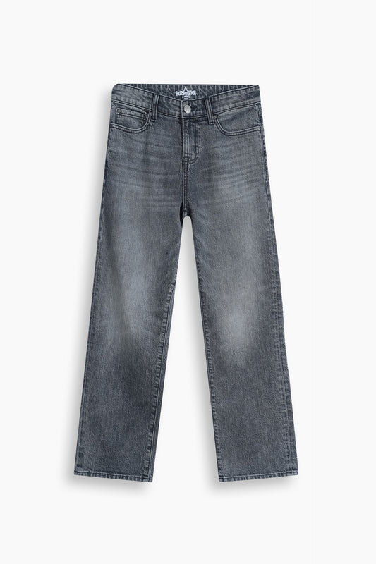 Loose Straight Fit Jeans Charcoal