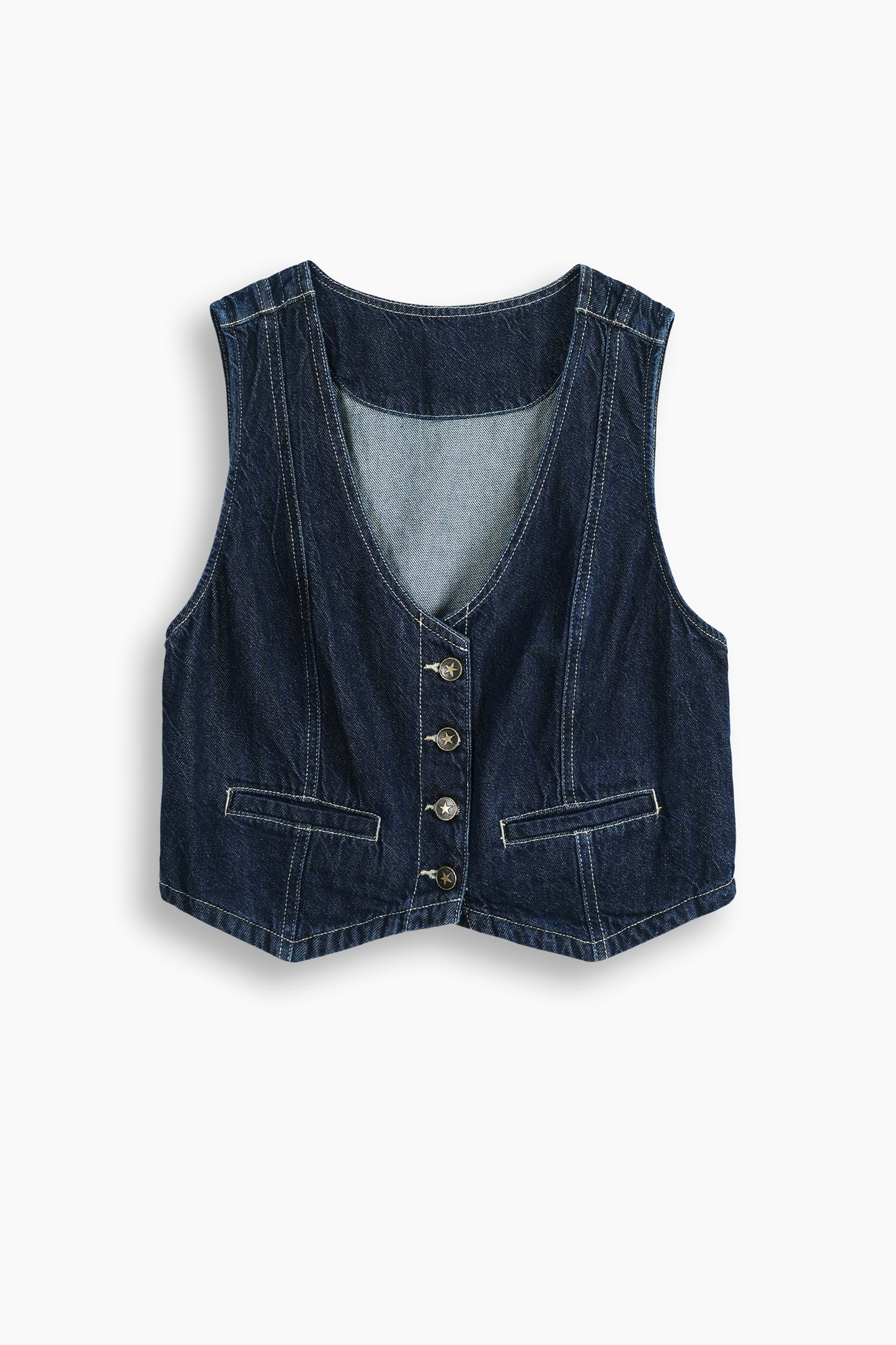 Limited Denim Vest Blue