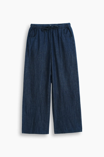 High Rise Wide Leg Trouser Jeans Dark Blue