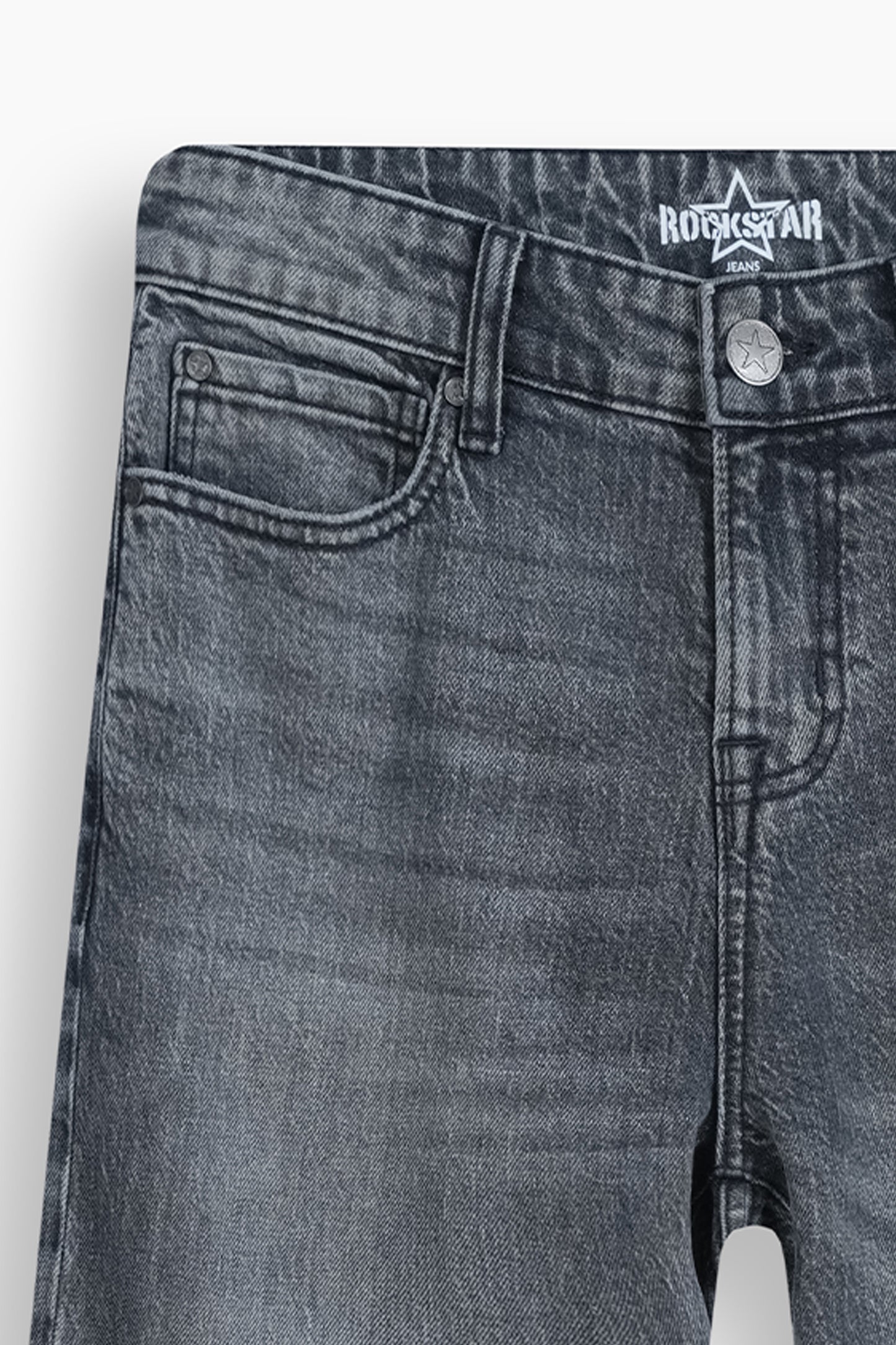 Loose Straight Fit Jeans Charcoal