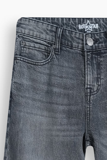 Loose Straight Fit Jeans Charcoal