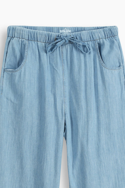 High Rise Wide Leg Trouser Jeans Light Blue