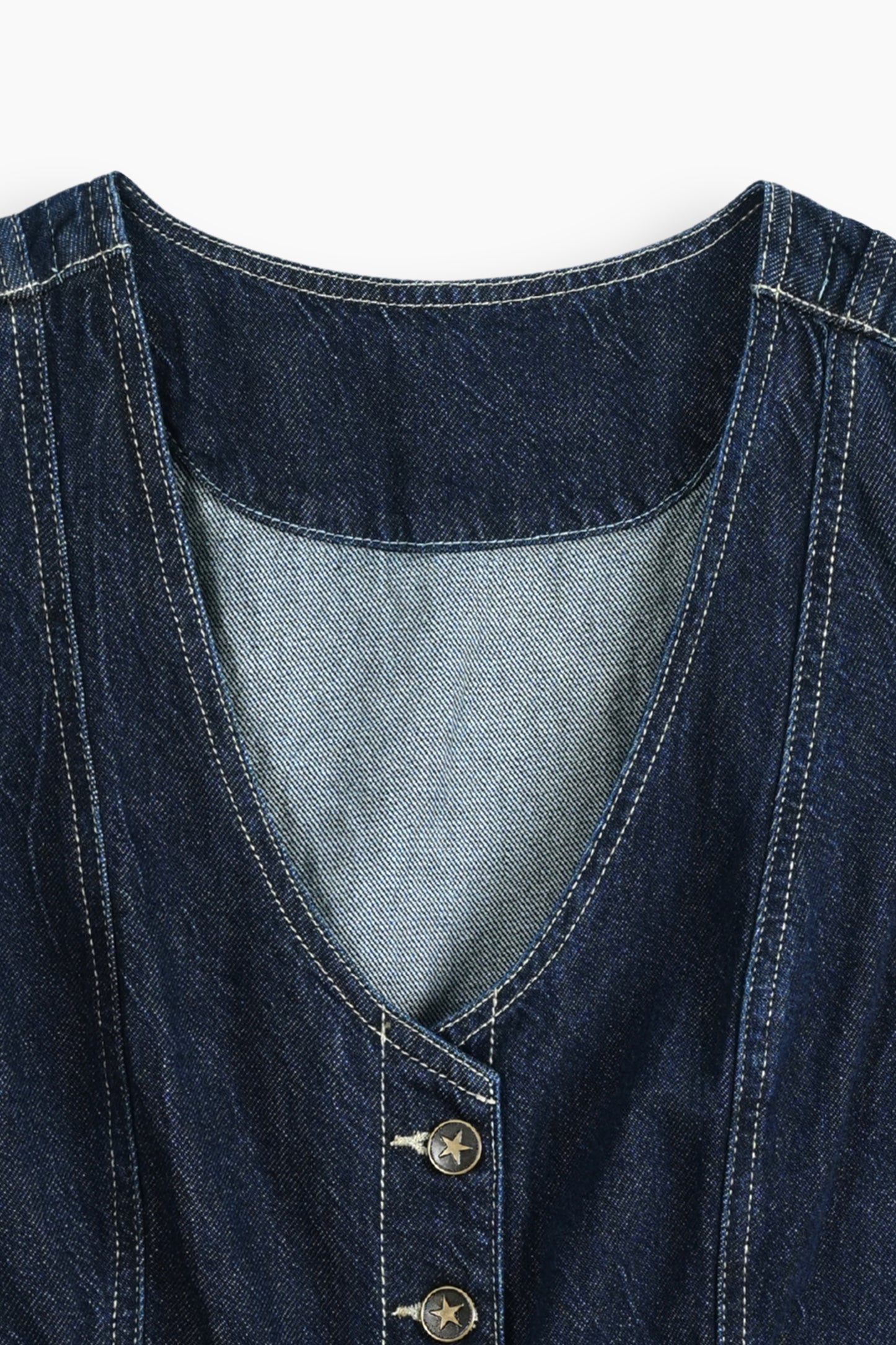 Limited Denim Vest Blue