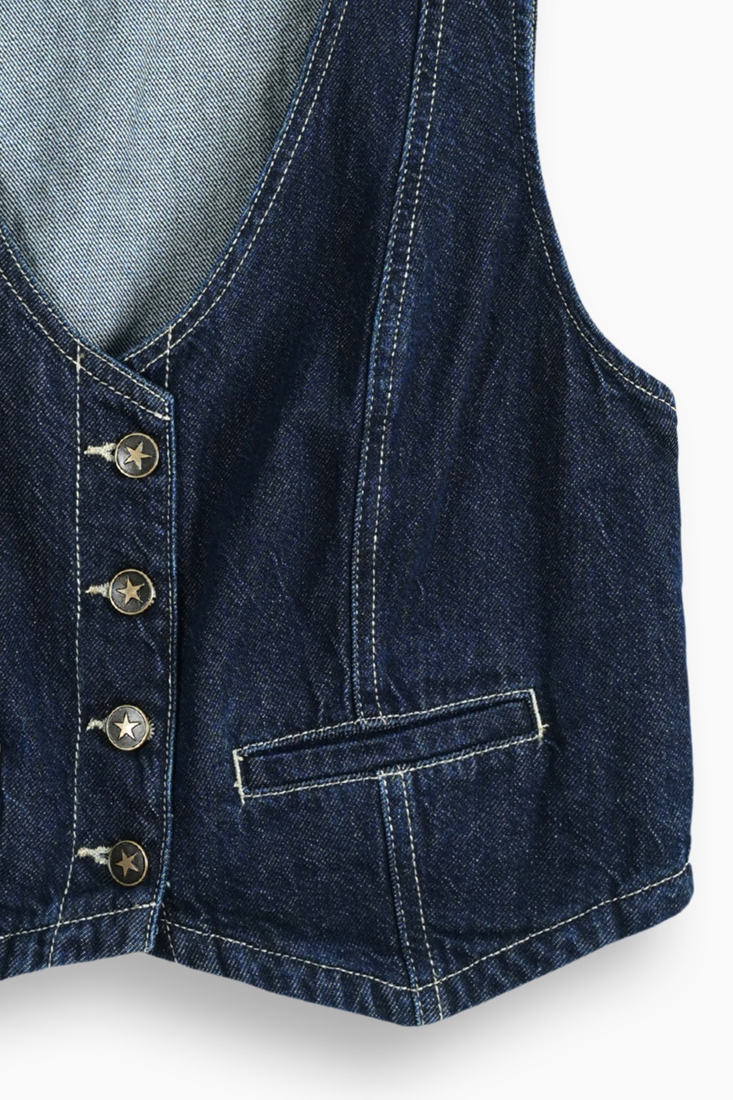 Limited Denim Vest Blue