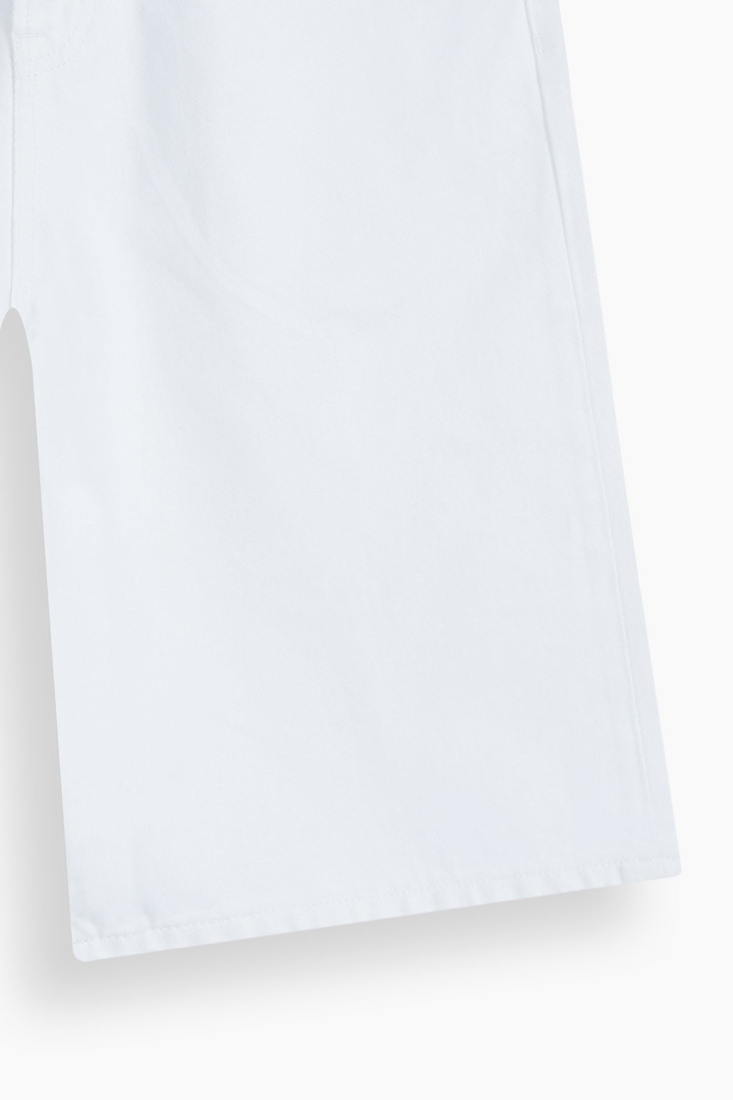 Baggy White Denim Carpenter Shorts