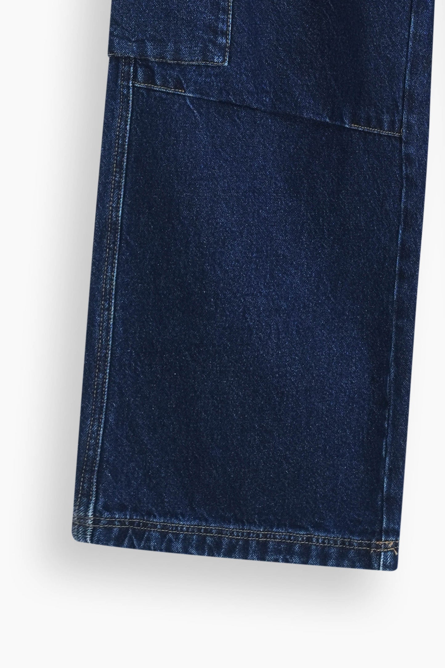 Baggy Fit Cargo Jeans Dark Blue