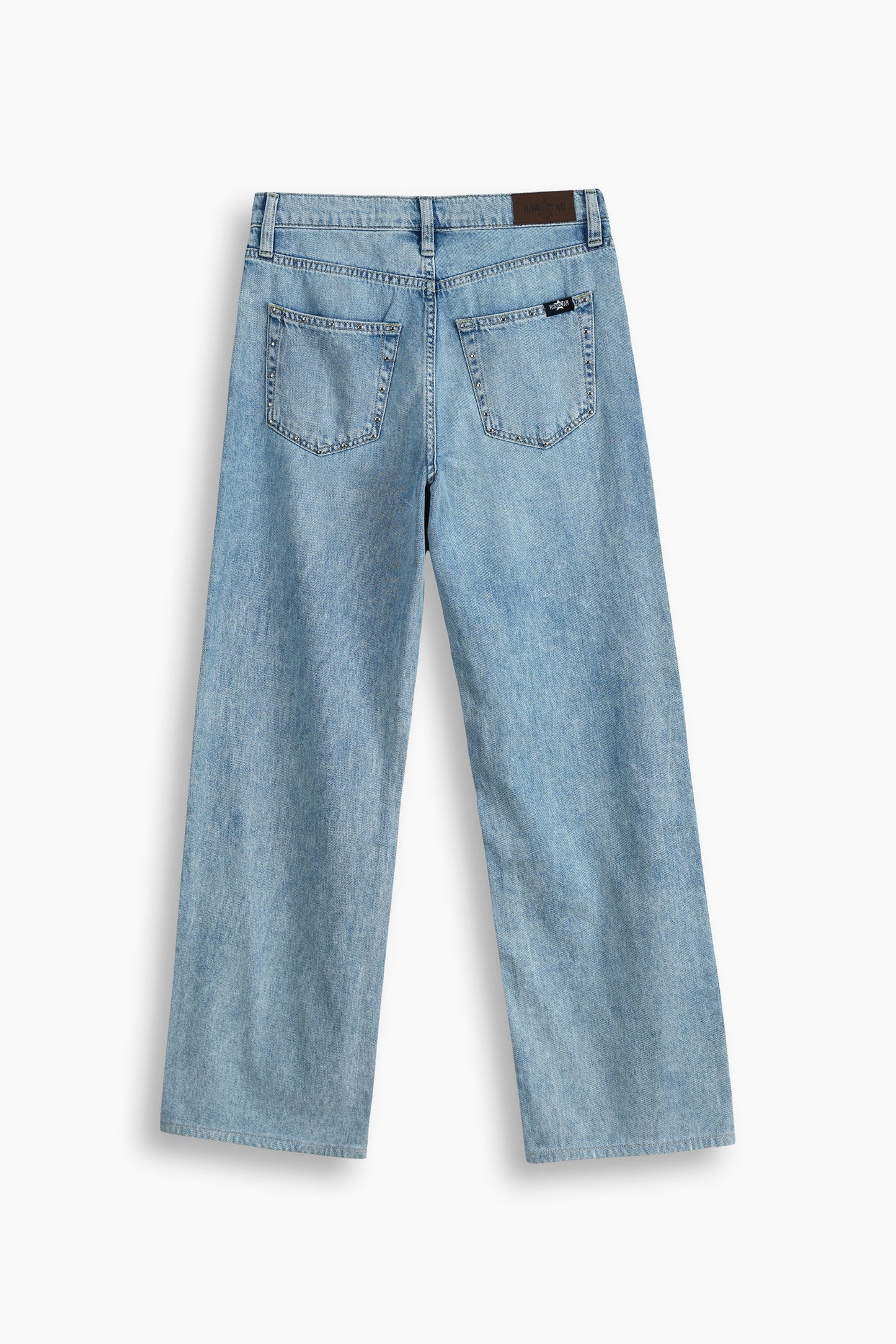 High Rise Wide Leg Stud Jeans