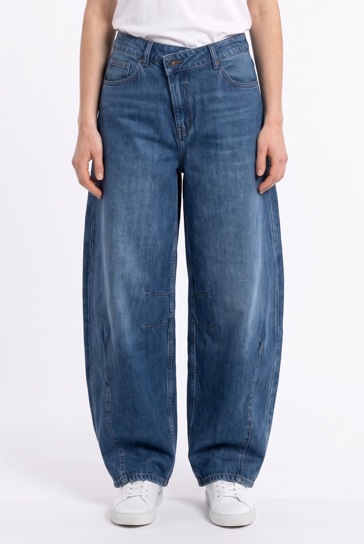 Marine Offset Waist Jeans