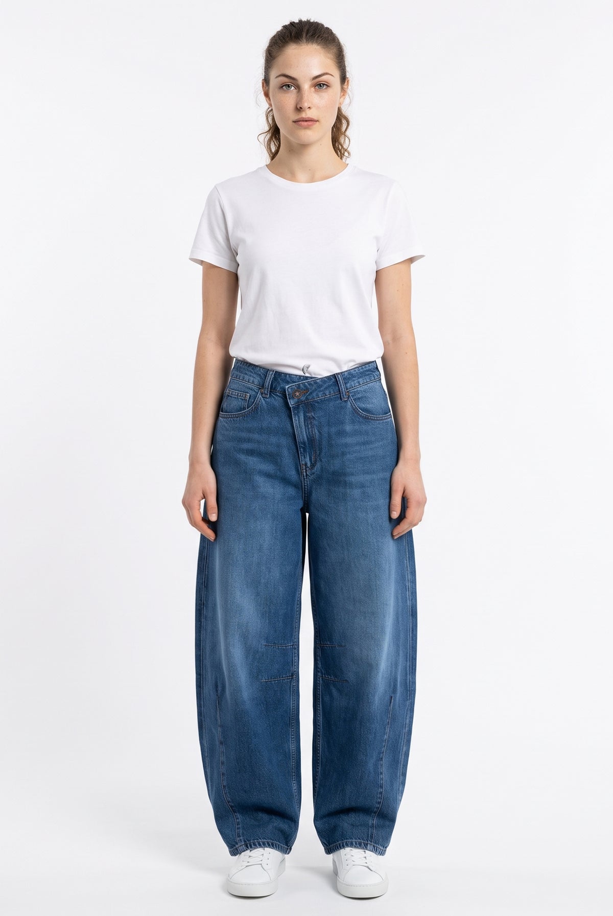 Marine Offset Waist Jeans