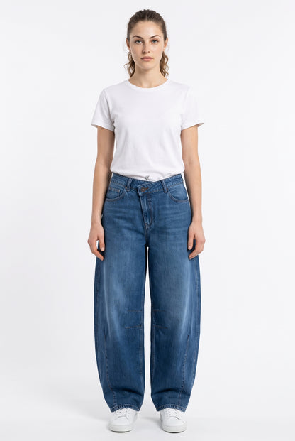 Marine Offset Waist Jeans