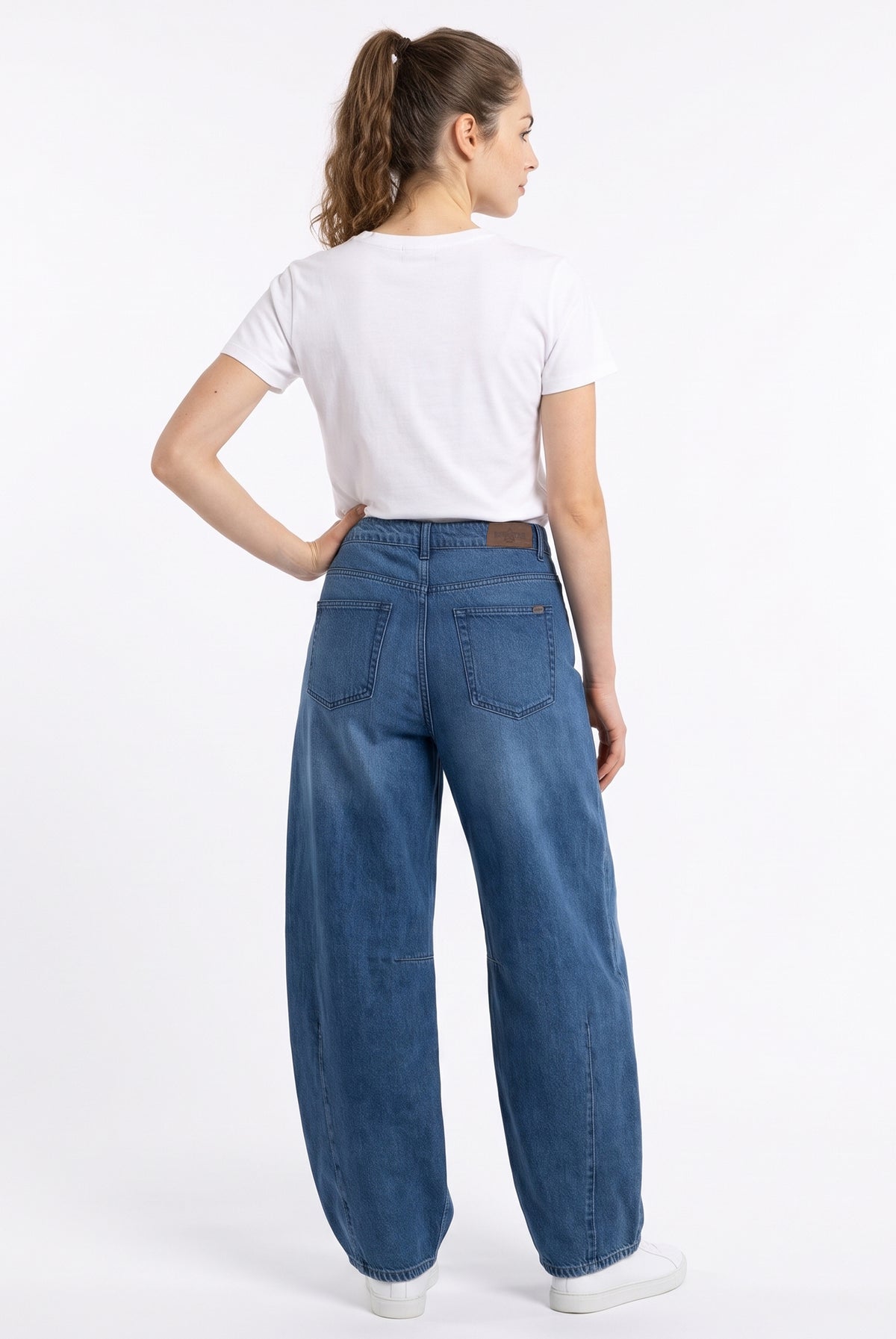 Marine Offset Waist Jeans