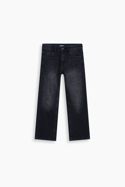 Loose Straight Fit Jeans Black