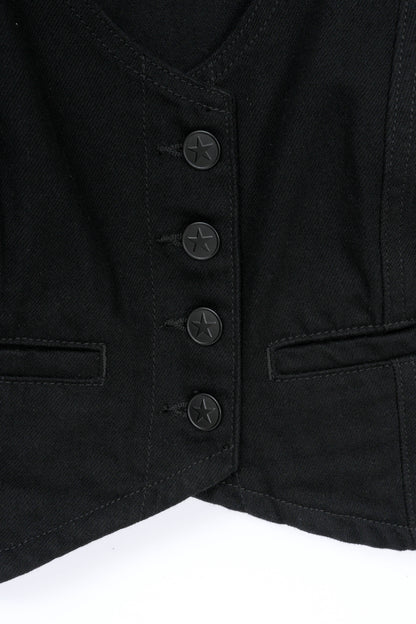 Limited Denim Vest Black