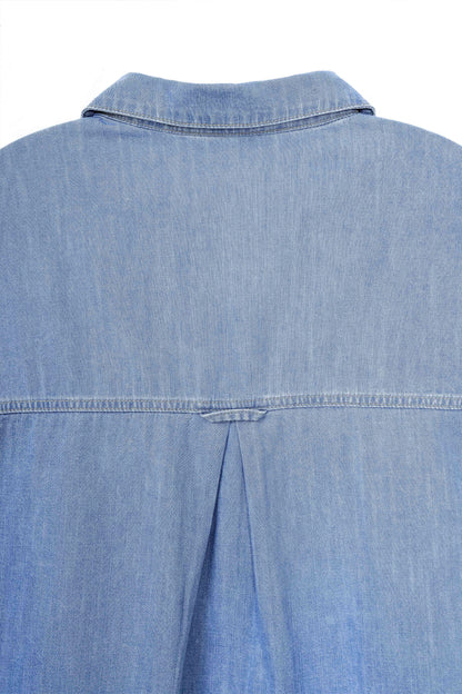 Wide Sleeve Denim Shirt