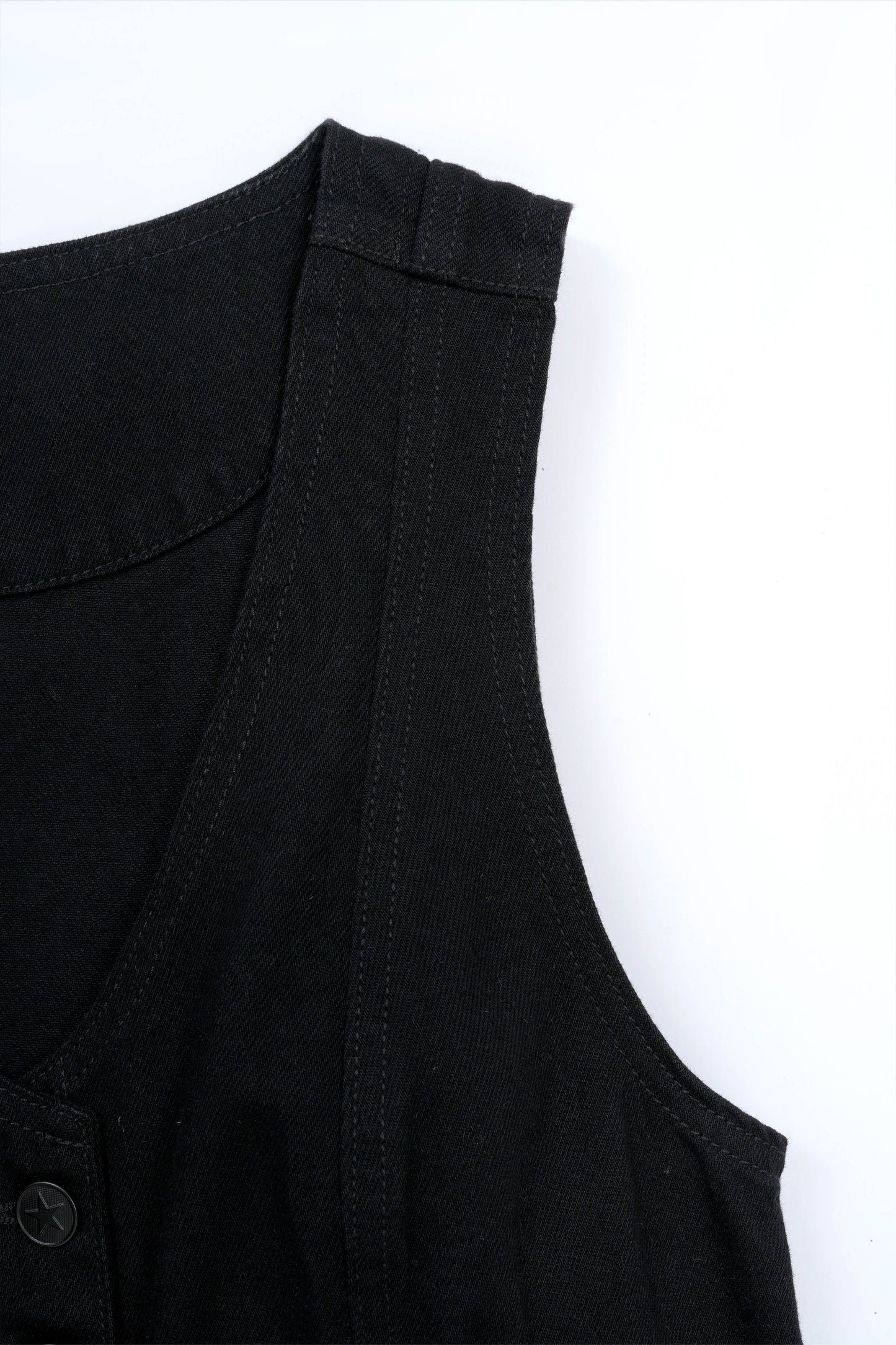 Limited Denim Vest Black