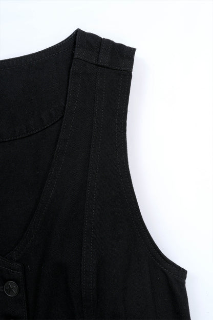 Limited Denim Vest Black