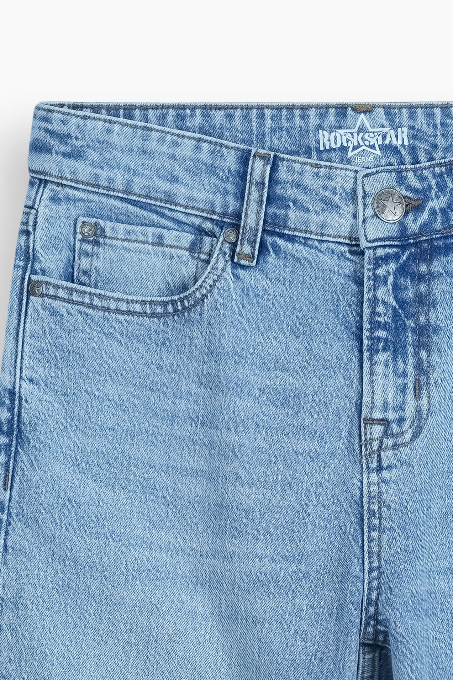 Loose Straight Fit Jeans Light Blue